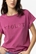 Camiseta texto perforado morada, Cicar - Imagen 2