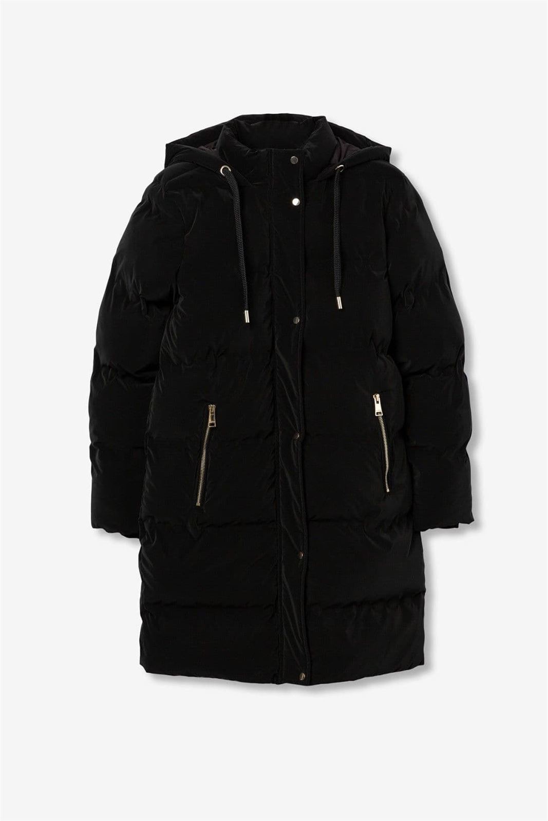 Anorak negro acabado soft, Crank - Imagen 1