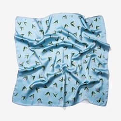 Bandana azul floral - Imagen 1