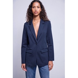 Blazer largo kate azul marino - Imagen 1