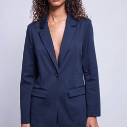 Blazer largo kate azul marino - Imagen 1