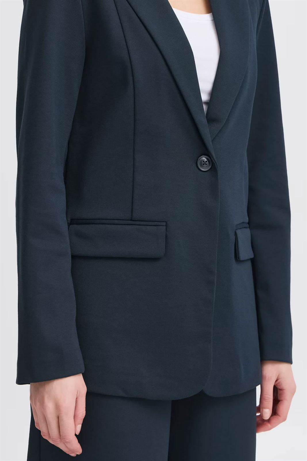 Blazer largo kate azul marino - Imagen 9
