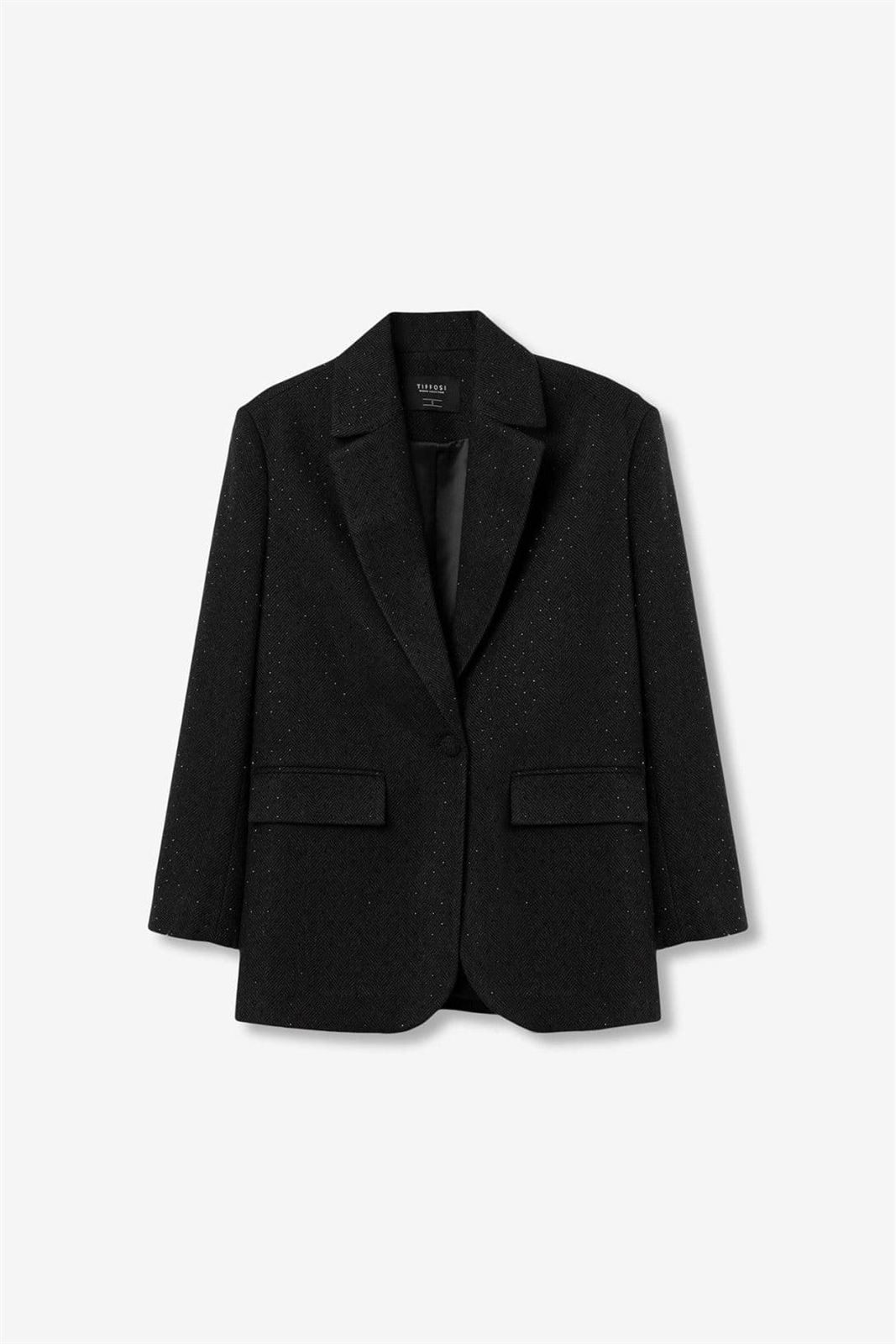 Blazer negro brillos, Areia - Imagen 7
