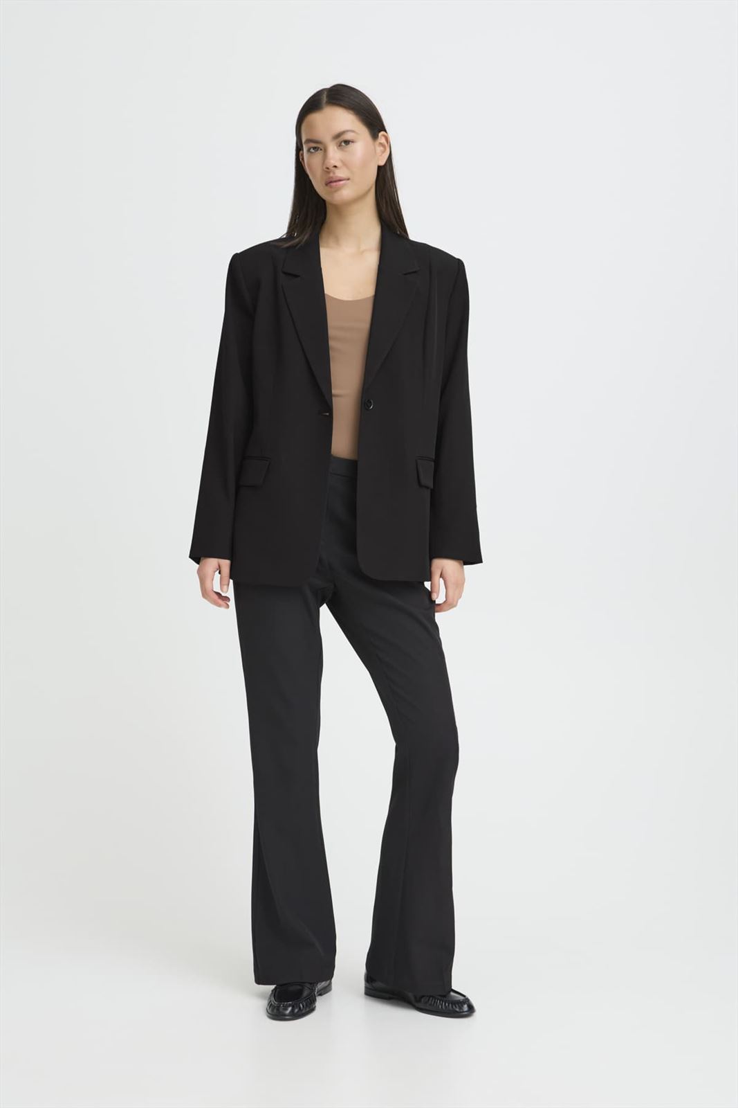 Blazer oversize Ichi, Fava Long - negro - Imagen 12