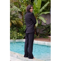 Blazer oversize Ichi, Fava Long - negro - Imagen 2