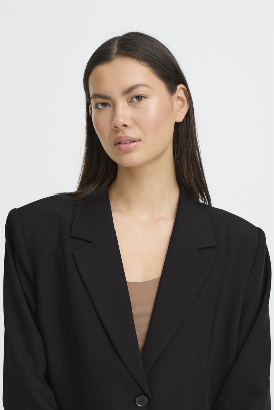 Blazer oversize Ichi, Fava Long - negro - Imagen 6