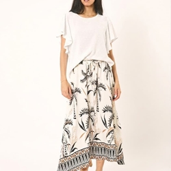 Blusa de plumeti manga volante blanca, Duna - Imagen 2