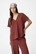 Blusa escote pico granate, Maxine - Imagen 2