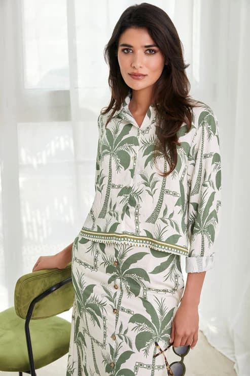 Blusa estampada, Auri - Imagen 4