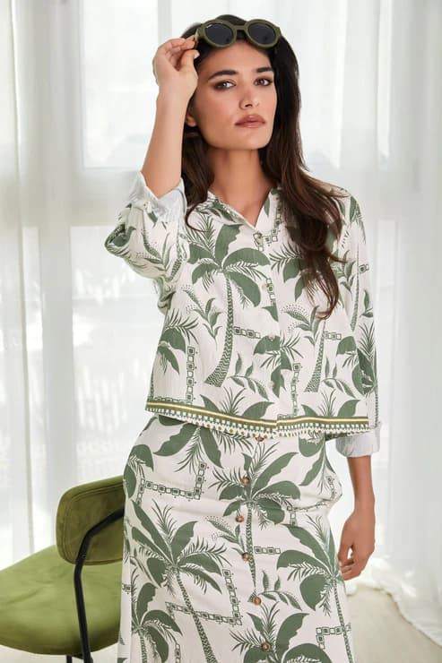 Blusa estampada, Auri - Imagen 5