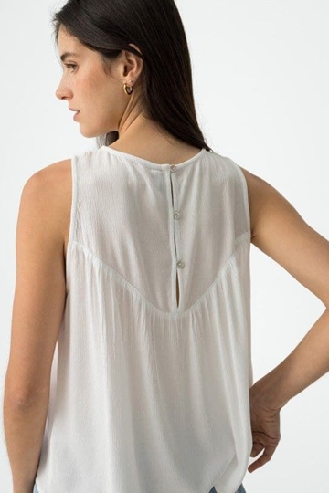 Blusa fluida blanca, Debi - Imagen 2