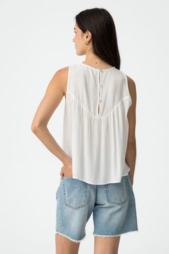 Blusa fluida blanca, Debi - Imagen 4