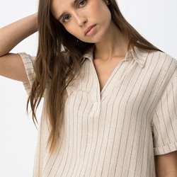 Blusa lino de rayas, Soulout - Imagen 2
