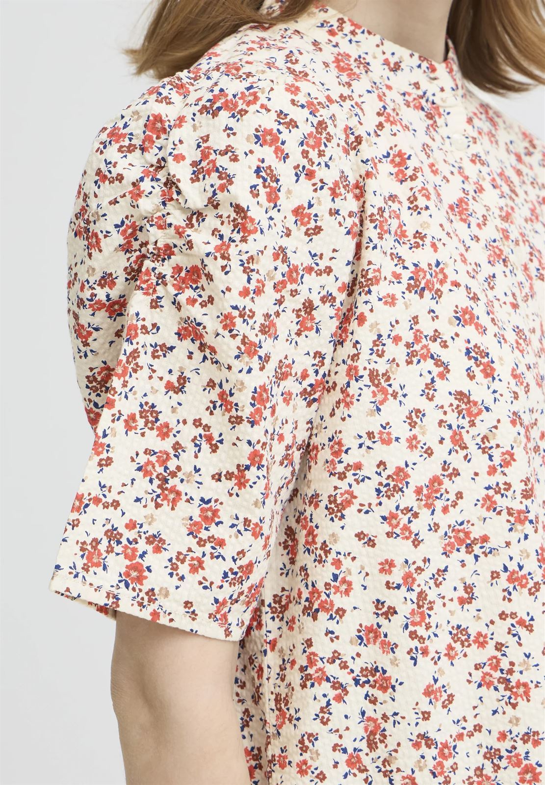 Blusa manga corta estampado flores, Ih Qwina Sh2 - Imagen 2