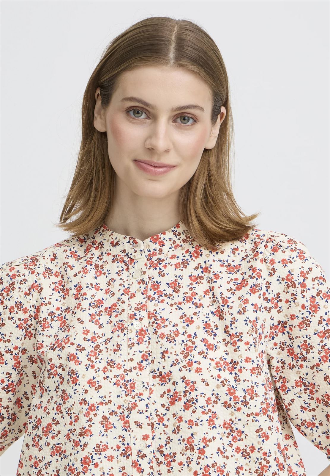 Blusa manga corta estampado flores, Ih Qwina Sh2 - Imagen 5