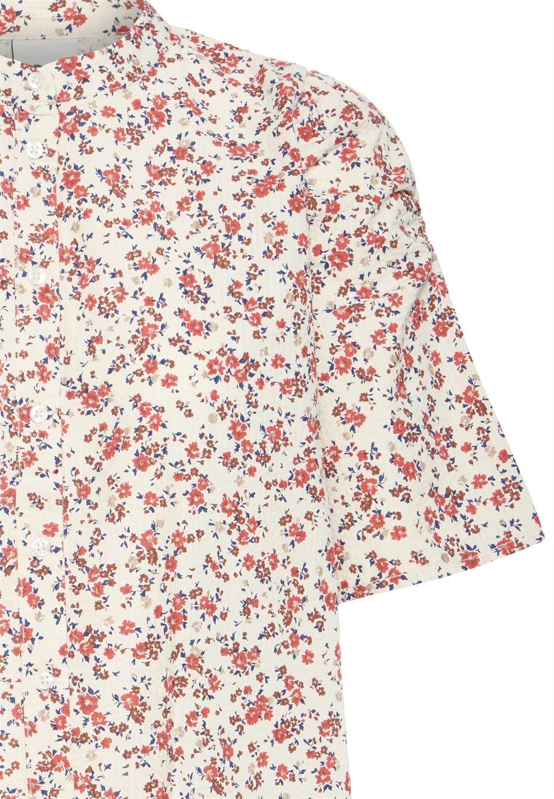Blusa manga corta estampado flores, Ih Qwina Sh2 - Imagen 6