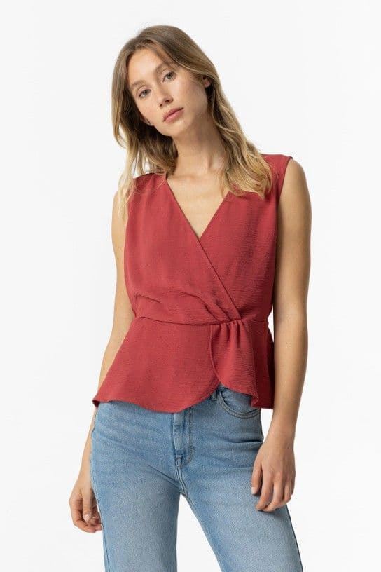 Blusa sisa peplum terracota, Turim - Imagen 1