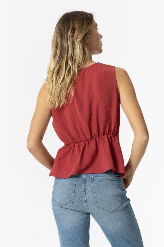 Blusa sisa peplum terracota, Turim - Imagen 3