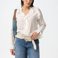 Blusa volantes blanca, Braga - Imagen 1