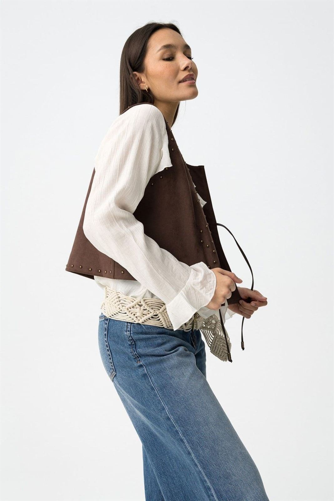 Blusa volantes blanca, Braga - Imagen 5