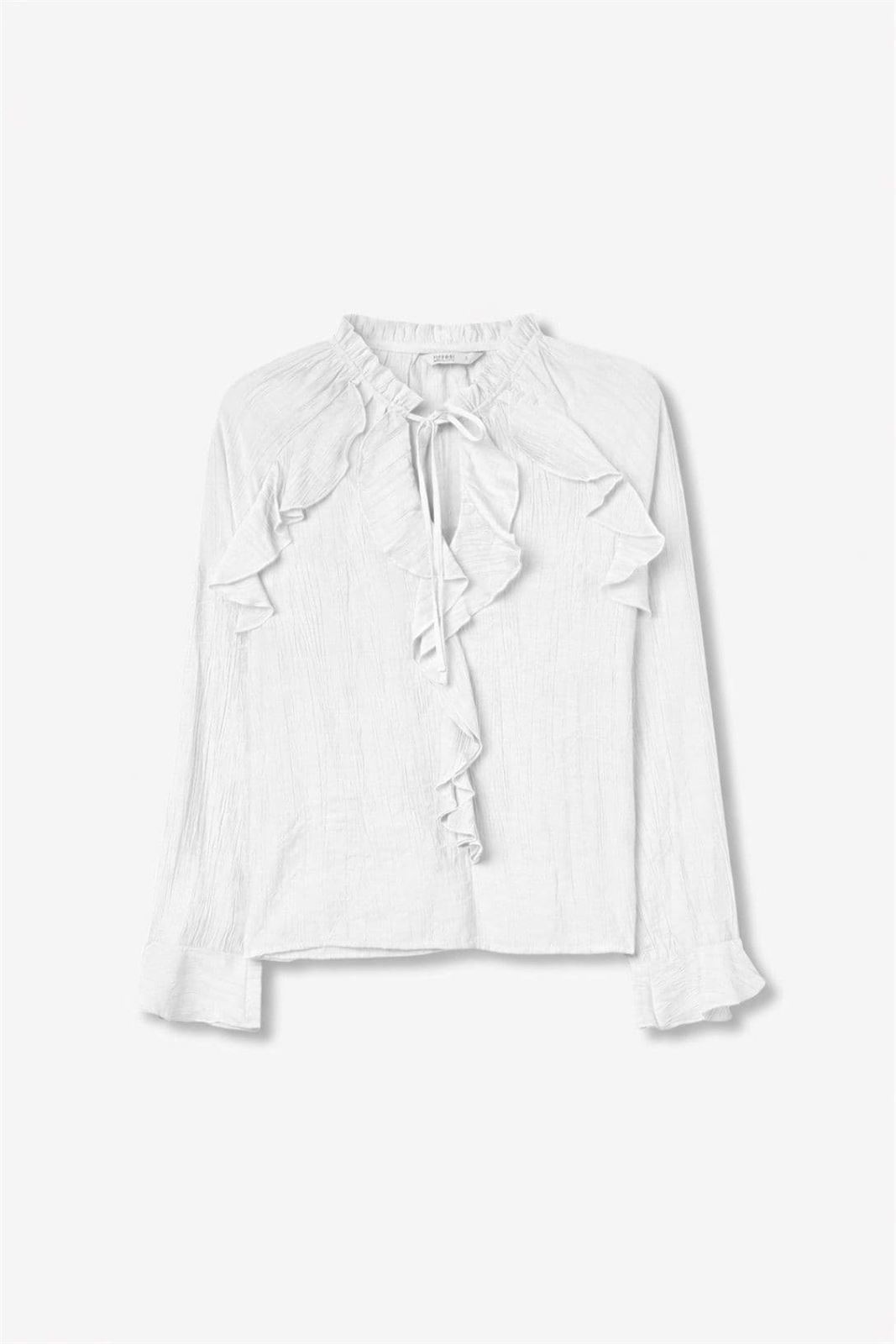 Blusa volantes blanca, Braga - Imagen 7