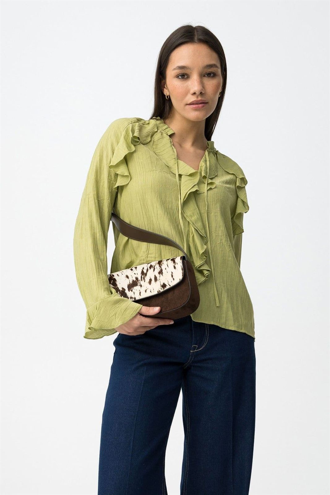 Blusa volantes verde, Braga - Imagen 3