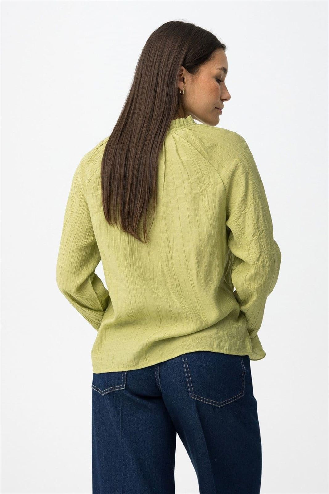 Blusa volantes verde, Braga - Imagen 4