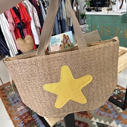 Bolso asas estrella bordada amarilla - Imagen 2