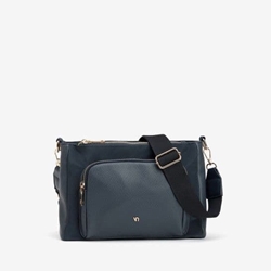 Bolso bandolera azul marino con bolsillos - Imagen 1
