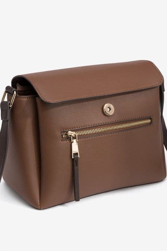 Bolso bandolera combinado con solapa - Imagen 4