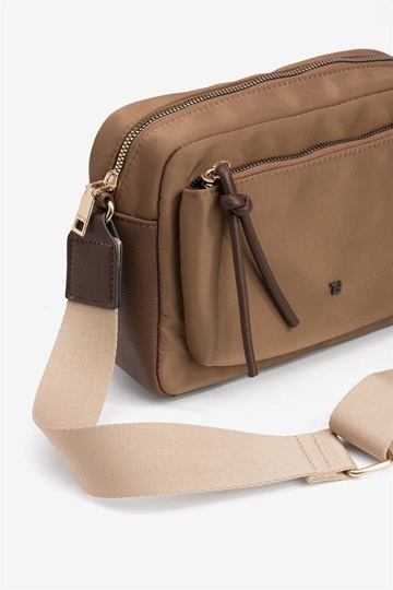 Bolso bandolera de nylon marrón, Rory - Imagen 2