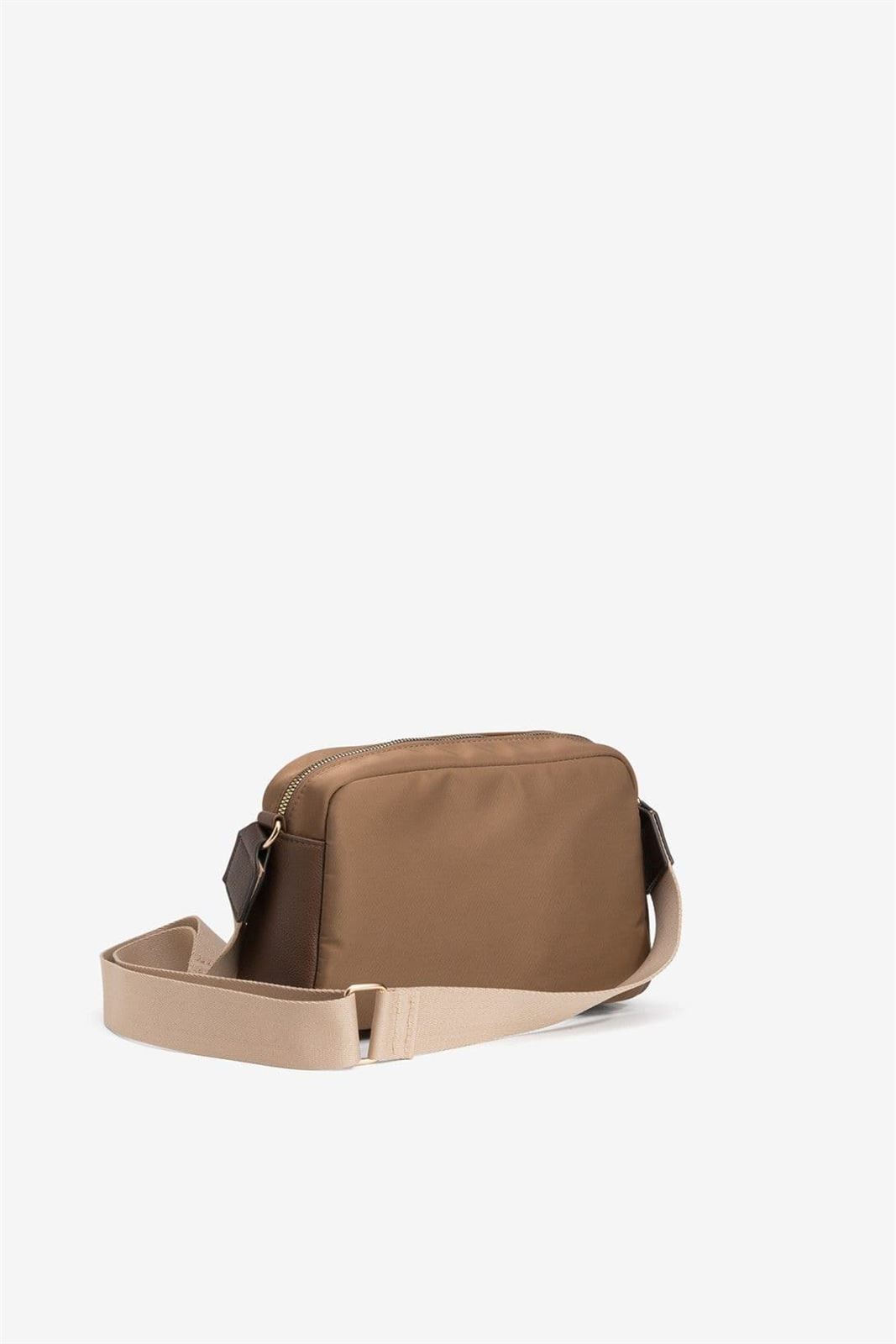 Bolso bandolera de nylon marrón, Rory - Imagen 3