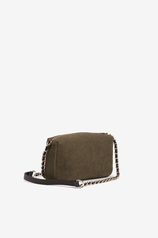 Bolso bandolera efecto ante verde - Imagen 3