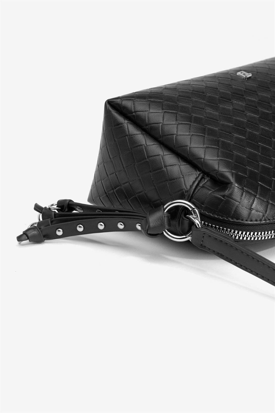 Bolso bandolera efecto piel tejida, Amaya - Imagen 3