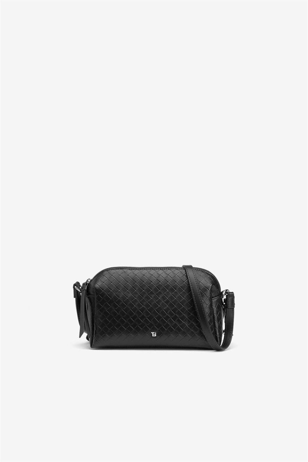Bolso bandolera efecto piel tejida, Amaya - Imagen 5