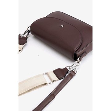 Bolso bandolera Vilanova -burdeos oscuro - Imagen 1