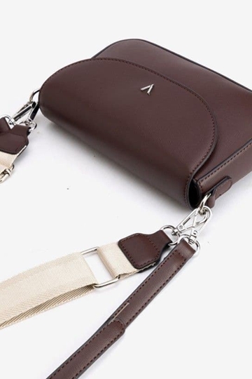Bolso bandolera Vilanova -burdeos oscuro - Imagen 1