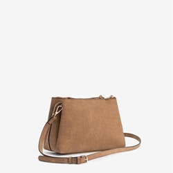 Bolso camel con textura - Imagen 2