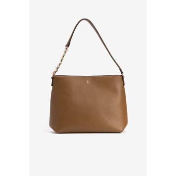 Bolso marrón con cadena - Imagen 1