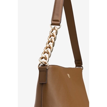 Bolso marrón con cadena - Imagen 2