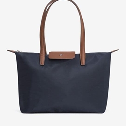 Bolso Shopper de Nailon Combinado azul marino - Imagen 1