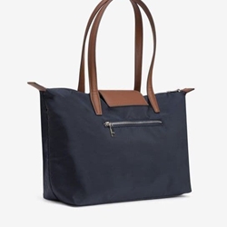 Bolso Shopper de Nailon Combinado azul marino - Imagen 2