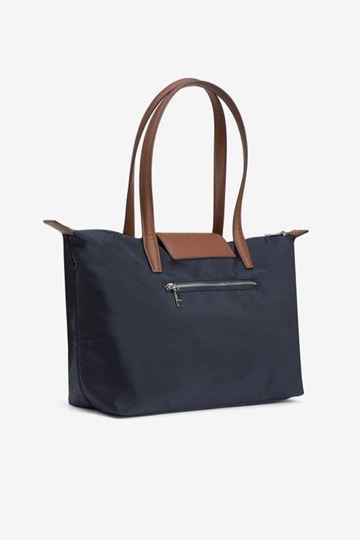 Bolso Shopper de Nailon Combinado azul marino - Imagen 2