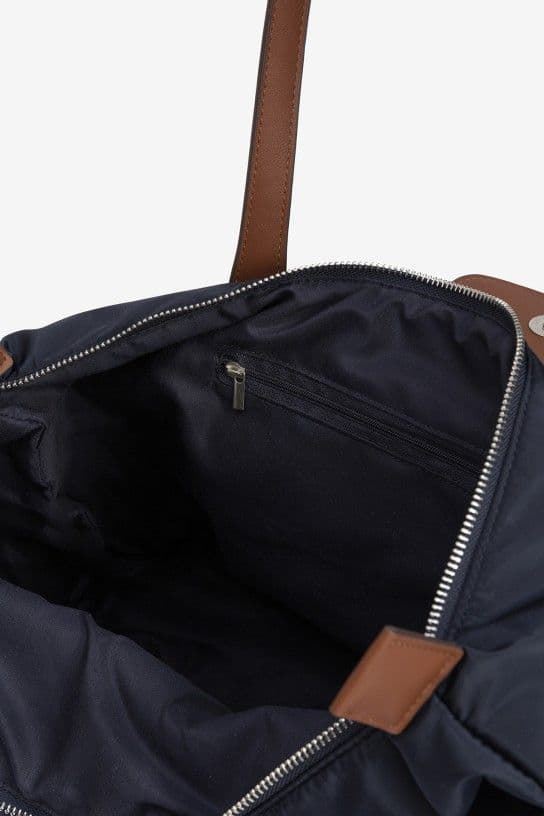 Bolso Shopper de Nailon Combinado azul marino - Imagen 4