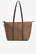 Bolso shopper de nylon marrón, Glen - Imagen 1