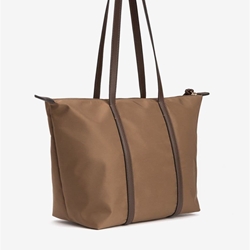 Bolso shopper de nylon marrón, Glen - Imagen 2