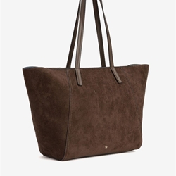 Bolso shopper marrón chocolate - Imagen 1