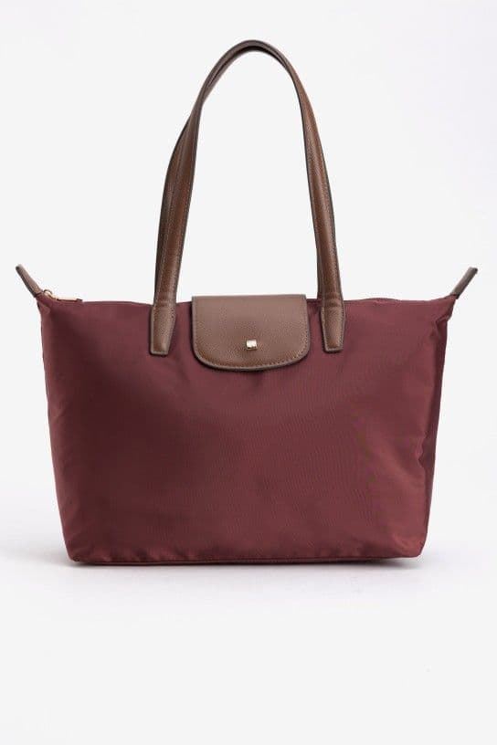 Bolso shopper Vilanova - burdeos - Imagen 1