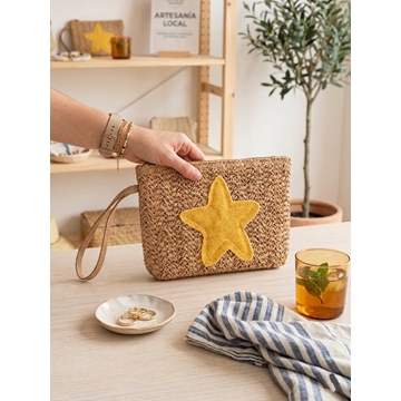 Bolso sobre/ Neceser estrella amarilla - Imagen 1