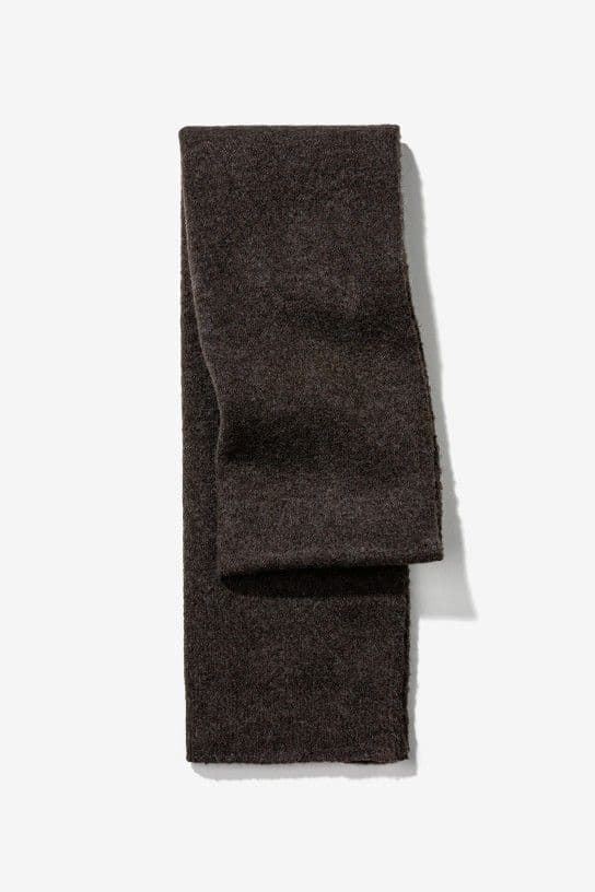 Bufanda marrón lana - Imagen 1